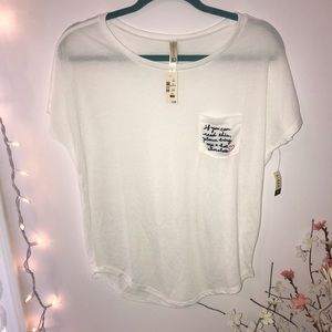 Size S Aero White Short Sleeve Tee
